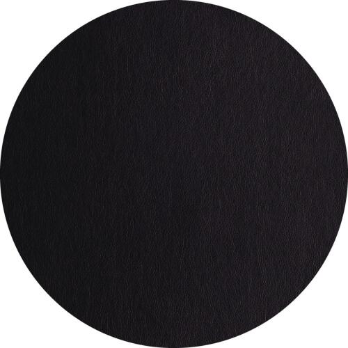 ASA Leather Optic Tischset Rund Schwarz 38 cm
