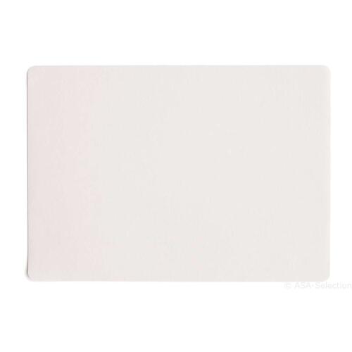 ASA Leather Optic Tischset Weiß 46 x 33 cm