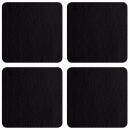 ASA Leather Optic Glasuntersetzer Schwarz 4er Set