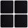 ASA Leather Optic Glasuntersetzer Schwarz 4er Set