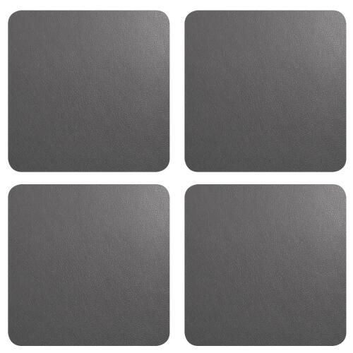ASA Leather Optic Glasuntersetzer Basalt 4er Set