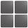 ASA Leather Optic Glasuntersetzer Basalt 4er Set