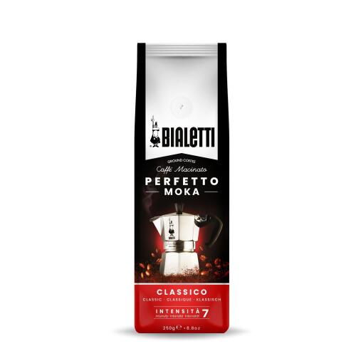 Bialetti Perfetto Moka Classico Kaffee Gemahlen 250 g
