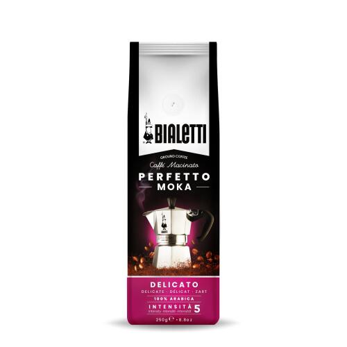 Bialetti Perfetto Moka Delicato Kaffee Gemahlen 250 g