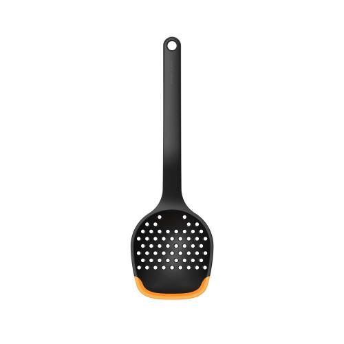 Fiskars Functional Form Küchenhelfer Sieblöffel mit Silikonkante
