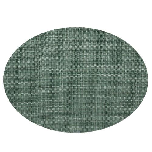 Chilewich Tischset Mini Basketweave Oval Ivy