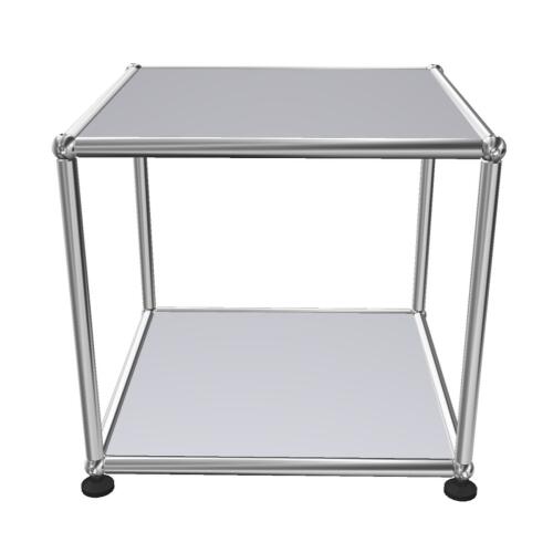 USM Haller Beistelltisch 41,8 x 41,8 x 39 cm Mattsilber