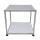 USM Haller Beistelltisch 41,8 x 41,8 x 39 cm Mattsilber