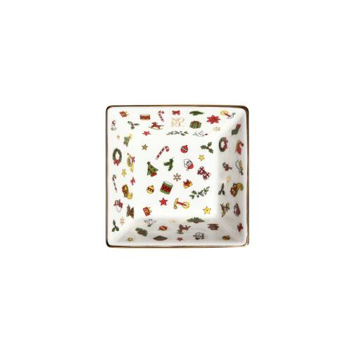 Taitu Noel Oro Quadratische Schale Klein
