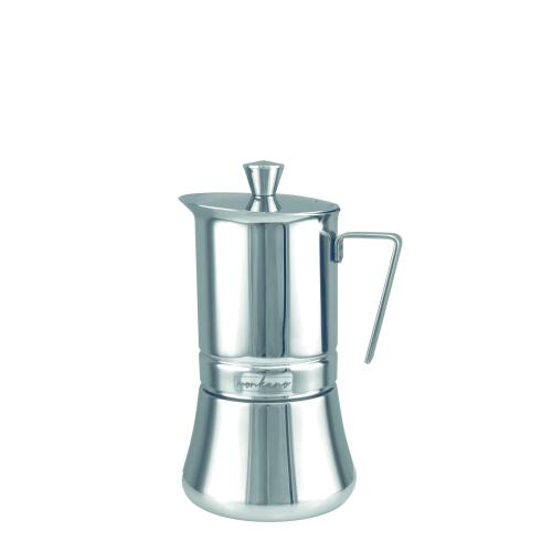 Monkano Herdkocher Milano Edelstahl für 2 - 4 Tassen