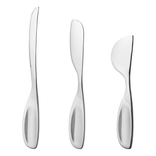 Georg Jensen Alfredo Käsemesser-Set 3-teilig