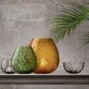 NasonMoretti Windlicht Macramé XL Flaschengrün