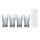 Nachtmann Noblesse Latte Macchiatoglas 4er Set mit vier Glastrinkhalmen
