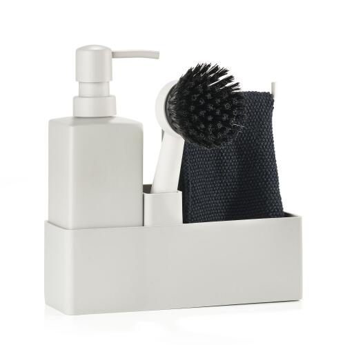 Zone Denmark Geschirrspülset mit Putzlappen Warm Grey