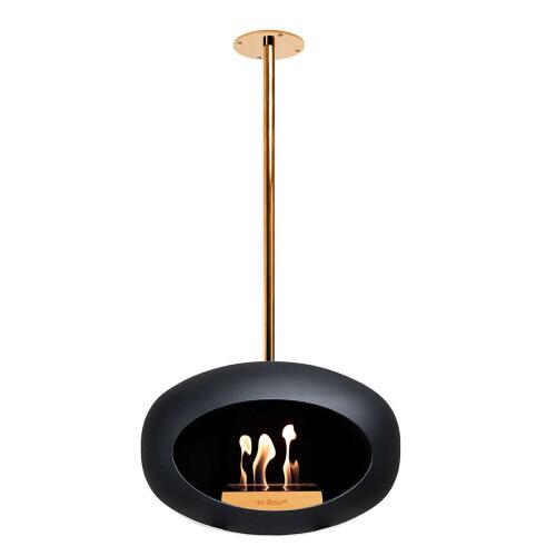 Le Feu Bioethanolkamin Sky Black/ Roségold Pole 140 cm