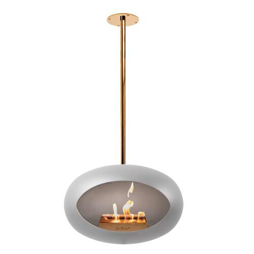 Le Feu Bioethanolkamin Sky Nickel/Roségold Pole 120 cm