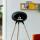 Le Feu Bioethanolkamin Ground High Black/Black Bowl/Soaptreated Oak Legs 79 cm