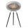 Le Feu Bioethanolkamin Ground High Nickel/ Steel Bowl/Black Oak Legs 79 cm