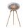 Le Feu Bioethanolkamin Ground High Nickel/ Roségold Bowl/Soaptreated Oak Legs 79 cm