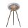 Le Feu Bioethanolkamin Ground High Nickel/ Roségold Bowl/Smoked Oak Legs 79 cm