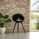 Le Feu Bioethanolkamin Ground Low Black/Black Bowl/Black...