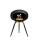 Le Feu Bioethanolkamin Ground Low Black/Roségold Bowl/Black Oak Legs 45 cm