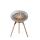 Le Feu Bioethanolkamin Ground Low Nickel/Roségold Bowl/ Soaptreated Oak Legs 45 cm