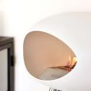 Le Feu Bioethanolkamin Ground Low White/Steel Bowl/Soaptreated Oak Legs 45 cm