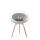 Le Feu Bioethanolkamin Ground Low White/Steel Bowl/Soaptreated Oak Legs 45 cm