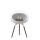 Le Feu Bioethanolkamin Ground Low White/Steel Bowl/Smoked Oak Legs 45 cm