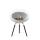 Le Feu Bioethanolkamin Ground Low White/Steel Bowl/Black Oak Legs 45 cm