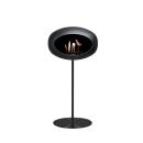 Le Feu Bioethanolkamin Ground Steel High Black/Black Plate/Black Pole 80 cm