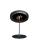 Le Feu Bioethanolkamin Ground Steel Low Black/Black Plate/ Steel Pole 50 cm