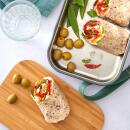 Black+Blum Edelstahl Sandwich-Box Klein Olive 900 ml
