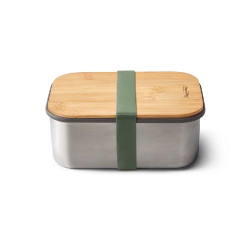 Black+Blum Edelstahl Sandwich-Box Groß Olive 1250 ml