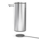 Simplehuman Wiederaufladbarer Sensorspender mit Caddy Edelstahl Gebürstet 414 ml