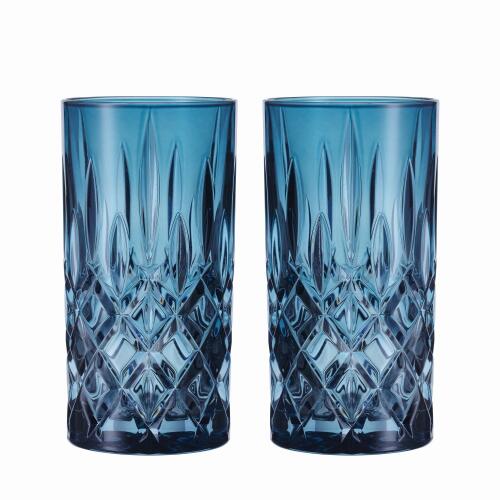 Nachtmann Noblesse Longdrinkglas Vintage Blue 2er Set