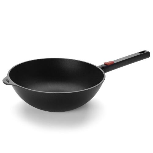 Woll Eco Logic QXR Guss-Wok mit abnehmbarem Stiel 28 cm