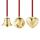 Georg Jensen Weihnachtsschmuck 2024 Geschenkset Glocke, Kugel und Herz Goldauflage