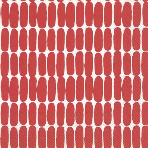 IHR Ideal Home Range Cocktail Servietten Alku Red 25 x 25 cm