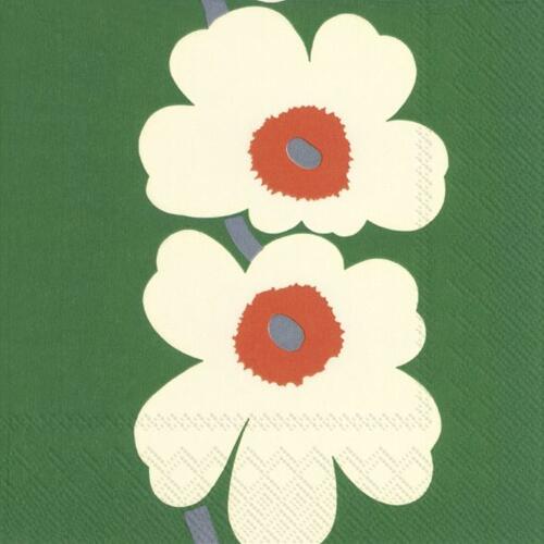 IHR Ideal Home Range Lunch Servietten Unikko 60th Anniversary Green 33 x 33 cm