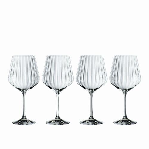 Nachtmann Tastes Good Gin & Tonic-Glas mit Glastrinkhalm 4er Set