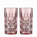 Nachtmann Noblesse Longdrinkglas Rosé 2er Set