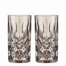 Nachtmann Noblesse Longdrinkglas Taupe 2er Set