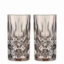 Nachtmann Noblesse Longdrinkglas Taupe 2er Set