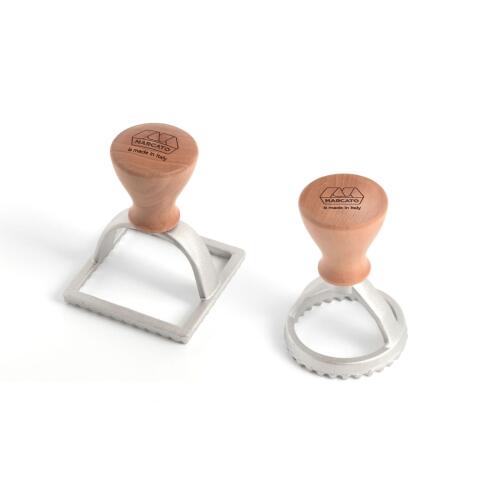 Marcato Ravioli Ausstecher-Set Kreis & Quadrat