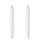 Uyuni Echtwachs-LED-Stabkerze Nordic White Smooth 15 cm 2er Set
