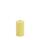 Uyuni Echtwachs-LED-Stumpenkerze mit Wachsspiegel Wheat Yellow Smooth 7,5 cm