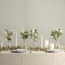 Uyuni Echtwachs-LED-Stumpenkerze Breit Nordic White Smooth 15,2 cm