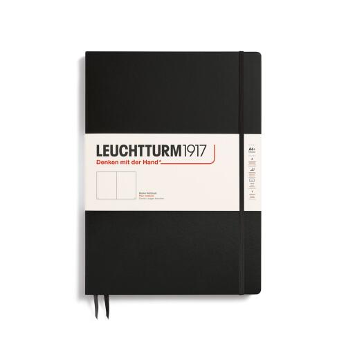 Leuchtturm1917 Notizbuch Master Slim A4+ Hardcover Schwarz Blanko